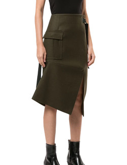 Contrast Blouse With Elastic